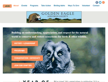 Tablet Screenshot of goldeneagleaudubon.org